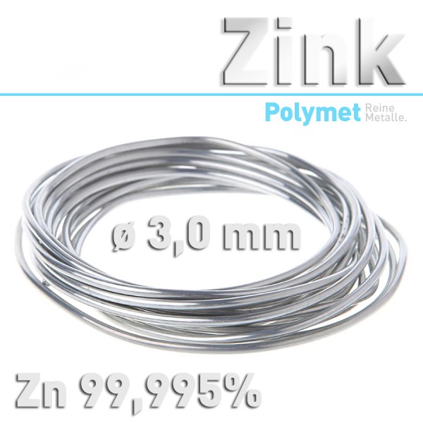 Zink-Drahtelektrode 3 mm