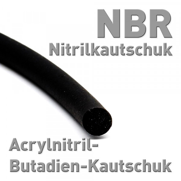 Acrylnitril-Butadien-Kautschuk (NBR), Rundstab 8 x 100 mm