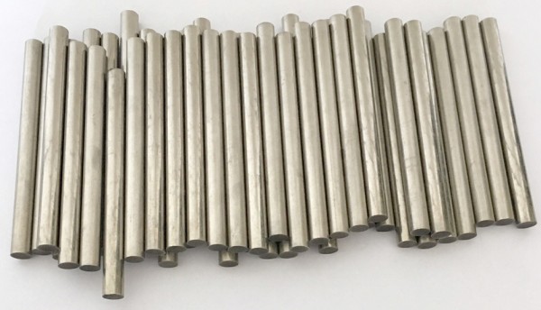 Nickel Rohr 100mm - Hohles Rundrohr 15mm Außendurchmesser 1,5mm Wandstärke Reinnickel