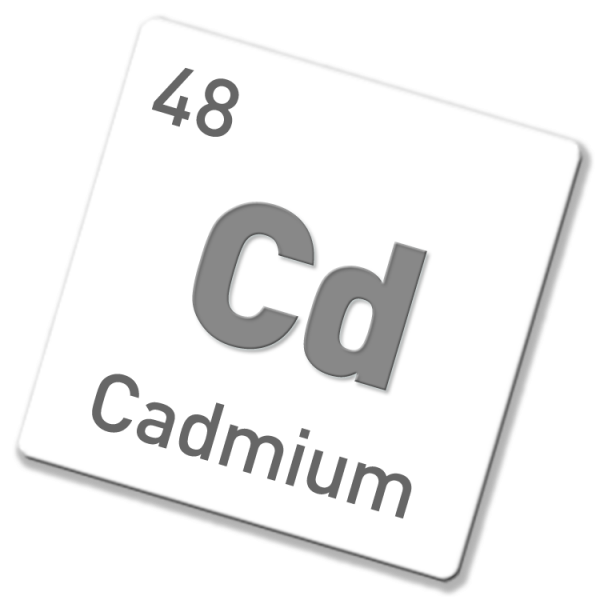 Cadmium-Elektrode Ø 8 mm x 100 mm, Cd 99,99
