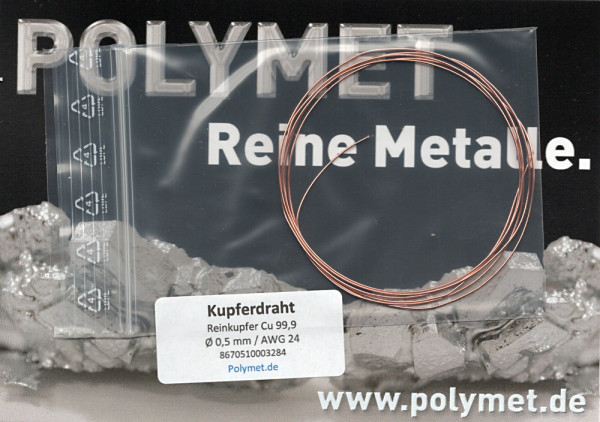 Kupfer-Drahtelektrode Ø 0,5 mm