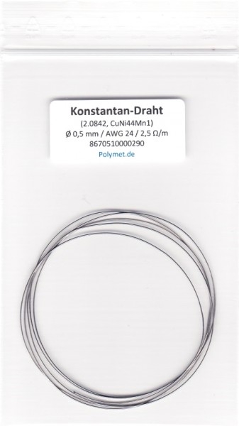 Konstantan-Draht Ø 0,5 mm