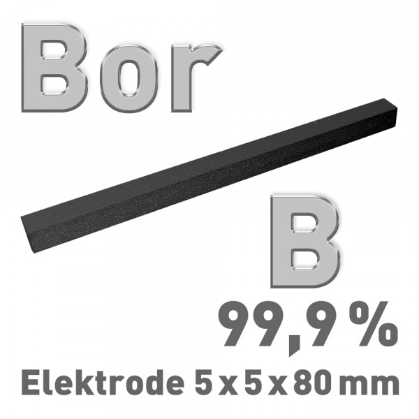 Bor-Elektrode, B 99,9