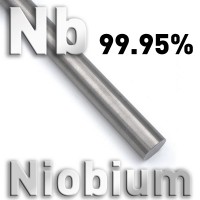 Vorschau: Niob-Elektrode Ø 8 mm x 100 mm, Nb 99,95 Vorschau: Niob-Elektrode Ø 8 mm x 100 mm, Nb 99,95