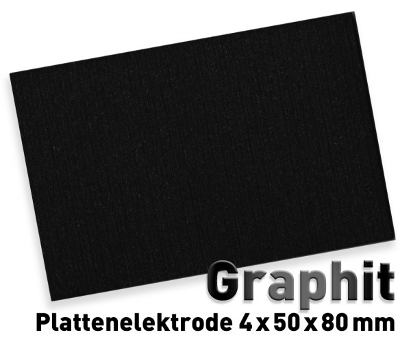 Graphit-Plattenelektrode M - 50 x 80 mm