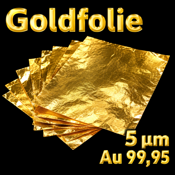 Goldfolie 5 μm, Au 99,95