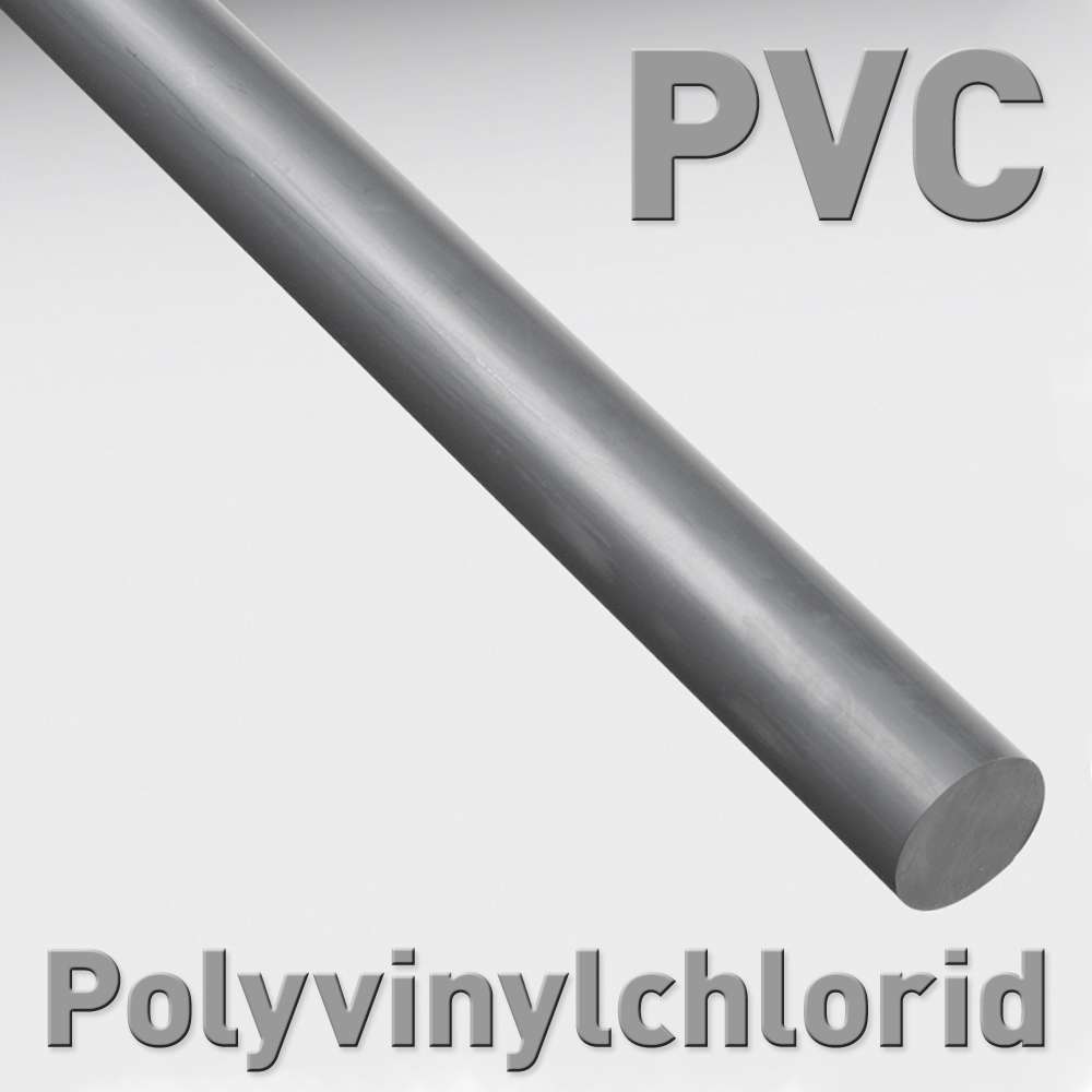 Polyvinylchlorid (PVC), Rundstab 8 x 100 mm | Kunststoffe | Elektroden ...