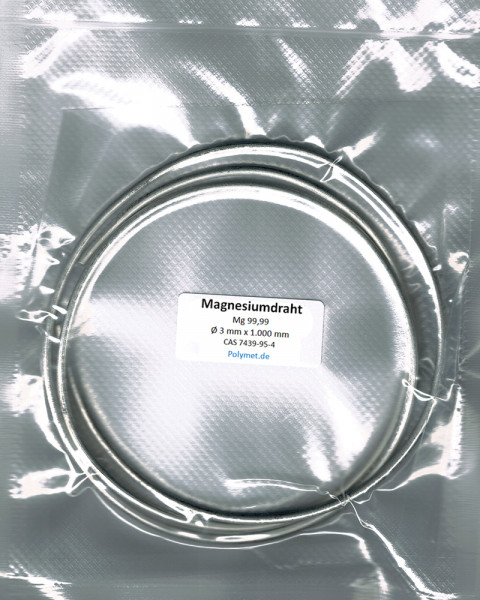 Magnesium-Drahtelektrode Ø 3 mm, Mg 99,99