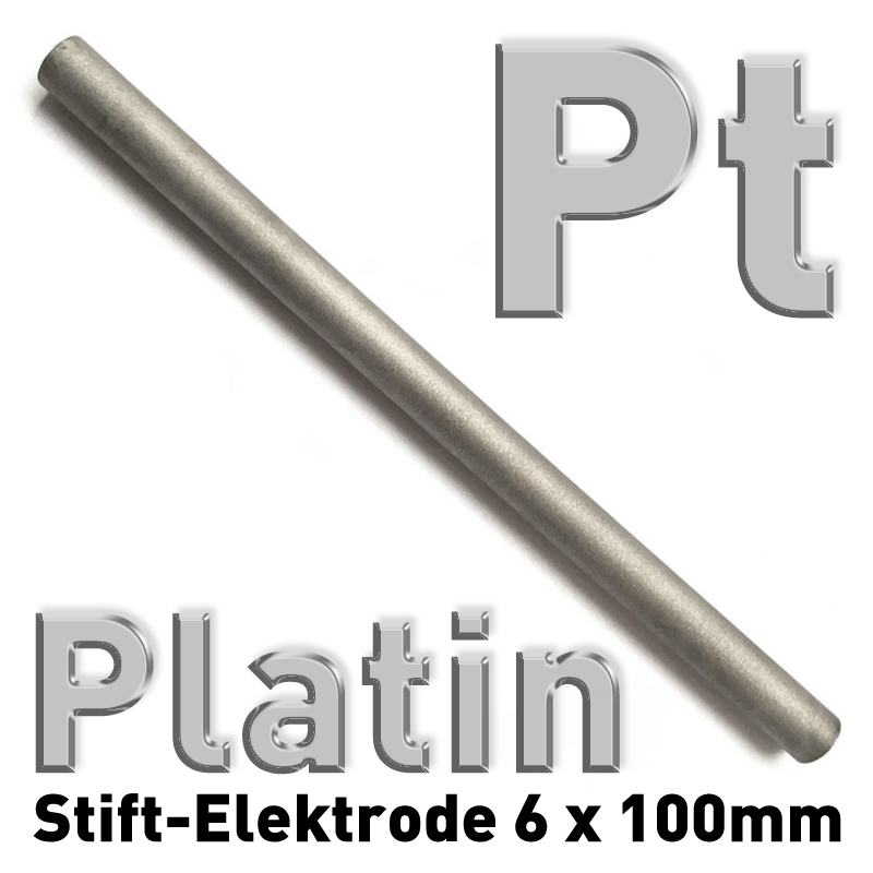Platin Pt 99,95% Draht-Elektrode ⌀0,5mm x 100 mm Galvanik Feinplatin Anode 10 cm