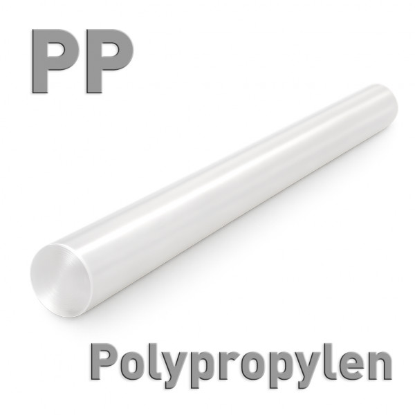 Polypropylen (PP), Rundstab 8 x 100 mm