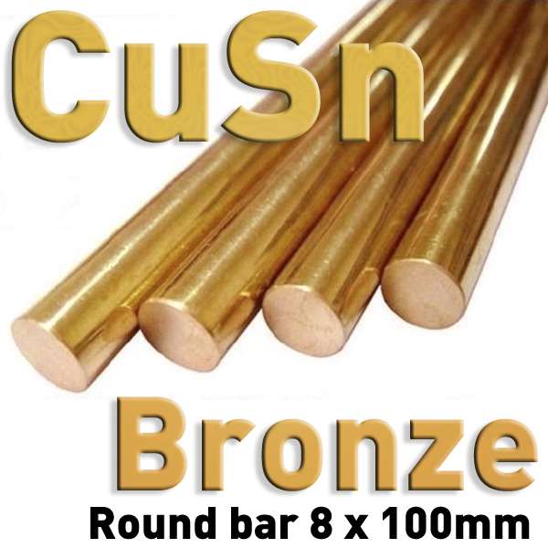 Bronze Rundstab Rg7 19mm – 2.1090 CuSn7ZnPbK, 0,1m Länge, Für Gleitlager & Maschinenbau (CC493K)